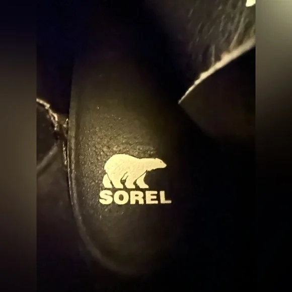 Sorel Joan of Arctic Wedge III Women's 5.5 Zip ankle/Chelsea Boot Black leather - Picture 8 of 9